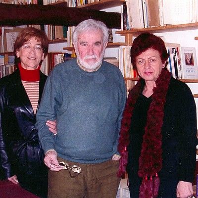 2007. Con Carlos Castilla del Pino y Mariluz Alcalá Zamora en casa del escritor